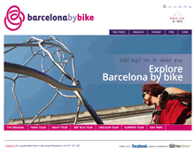Tablet Screenshot of barcelonabybike.com